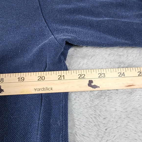 VINTAGE Harley-Davidson Polo Shirt Mens Large Blue Red Biker Made in USA 90s - Picture 11 of 14